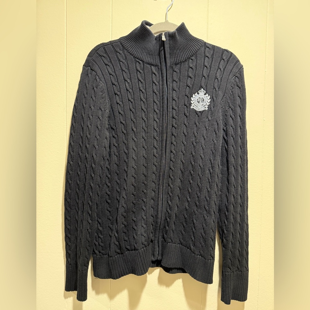 SOLD! Lauren Ralph Lauren Active Cable Knit Cardigan Sweater